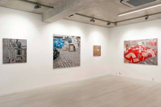 pohľad do výstavy Decalage, Galéria Čin Čin, 2018, foto: M. Deko pre Galériu Čin Čin